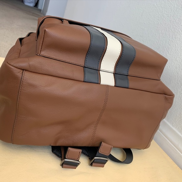 NWT COACH Charles In Varsity Leather Backpack - Picture 5 of 8